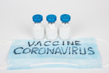 Medical mask and coronavirus vaccine