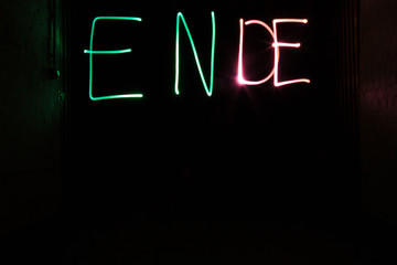 Light Painting Ende