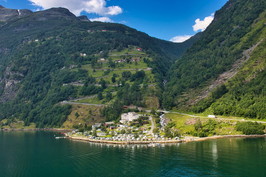 Adlerstra&szlig;e - Geiranger Fjord - Norwegen