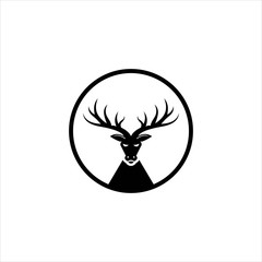 deer vector logo graphic modern abstract