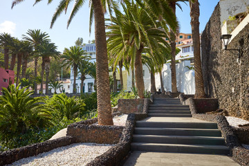 Scenic walkway in Puerto de la Cruz, Tenerife.