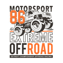 vector illustration of an abstract background, racing sport typography © andre