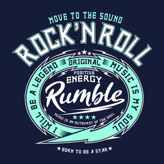 grunge rubber stamp, music rock typography, tee shirt graphics, 