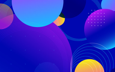Abstract trendy gradient shapes composition. Abstract background modern hipster futuristic