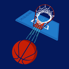 Basket ball typography