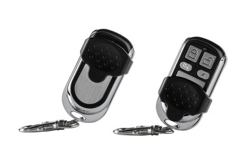 Wireless car key isolated on white background