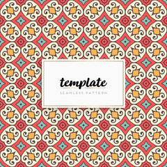 Background mandala seamless pattern vector