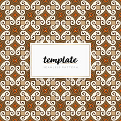 Background mandala seamless pattern vector