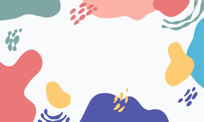 Memphis with feminine style and retro for background. Abstract creative background in minimal trendy style. Design templates for social media, template, poster, invitation, card design and more