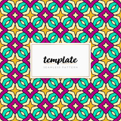 Background mandala seamless pattern vector