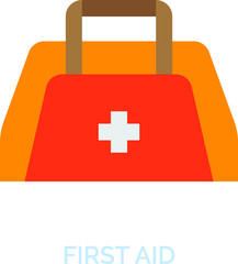Obraz premium First Aid Bag icon.