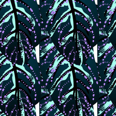 Tropical Leaf. Modern Motif. Jungle Print. Foliage