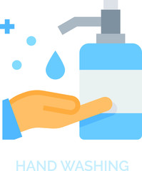 Fototapeta premium Hand Wash icon.