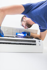 Aircondition service and maintenance, fixing AC unit and cleaning / disinfecting the filters from...