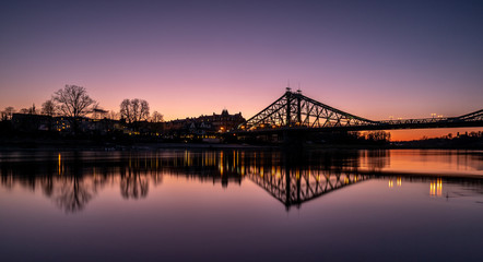 Loschwitz-Bridge, Dresden, Saxony, Germany