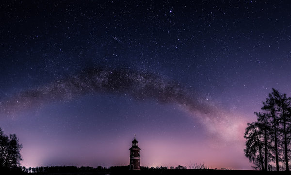 Milkyway in Moritzburg, Lightower near Fasanenschl&ouml;sschen