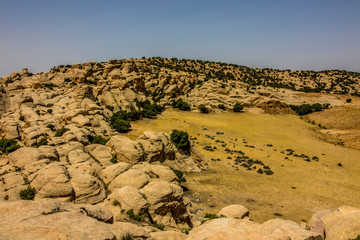 Fototapeta na wymiar Dana Reserve, Jordan Tourist Destination 