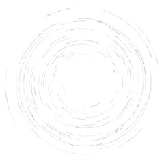 Smudge, smear, grungy monochrome, black and white volute, vortex shape. Twisted helix element. Rotation, spin and twist concept design. Abstract greyscale spiral, swirl, twirl illustration