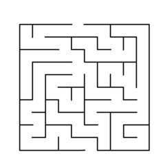 10x10 rectangular maze with no solution
