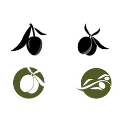 Set olive icon vector illustration