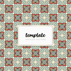 Background mandala seamless pattern vector