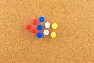 push pin arrow shape