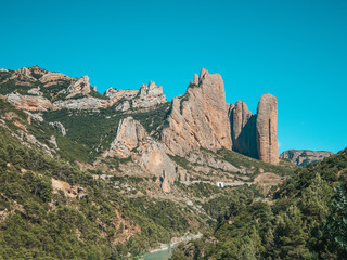 Mallos de Riglos in Huesca, Spain