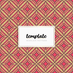 Background mandala seamless pattern vector