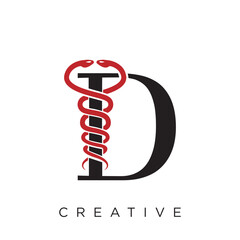 d abstract business logo