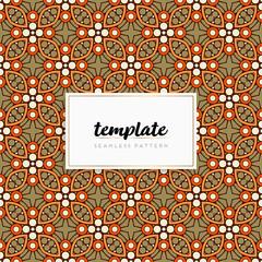 Background mandala seamless pattern vector