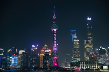Fototapeta na wymiar amazing shanghai city night view 