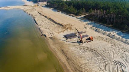PRzekop Mierzei Wiślanej Dron z lotu ptaka © Marcin