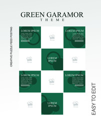 modern social media post feed modern, retro, instagram feed, instagram template, instagram frame, minimalist.