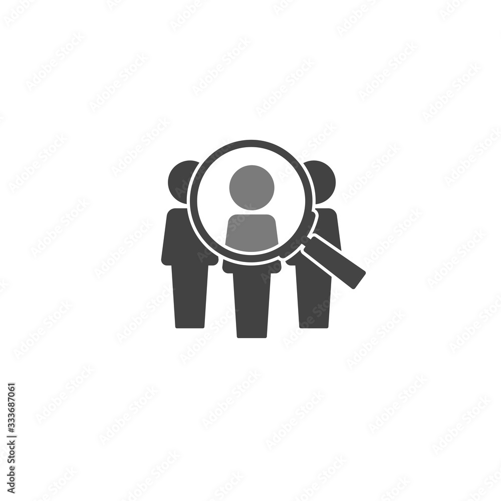 Poster candidate vector icon on white isolated background. layers grouped for easy editing illustration. fo