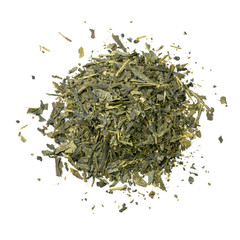 Heap of Japanese green tea