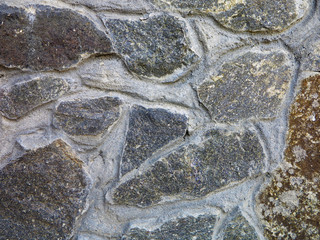  stone on the wall of a new home