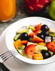 Healthy Bowl of Fruit Salad