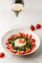 fruit salad with strawberry