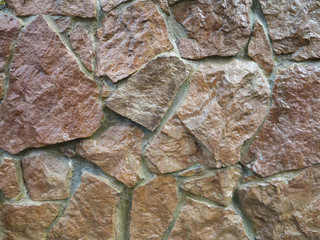  texture of stone on wall of different rocks 