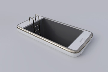 trap at the bottom of the smartphone