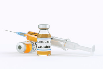 vaccine vial with syringe