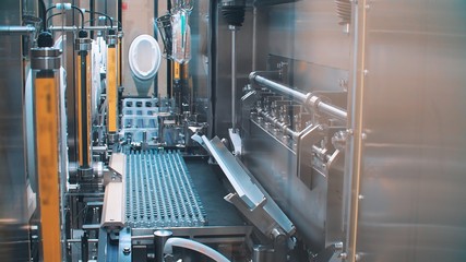 Production line of pharmaceutical products for the production of vaccines and injections against...