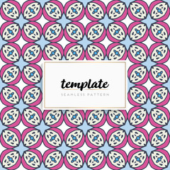 Background mandala seamless pattern vector