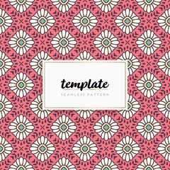 Background mandala seamless pattern vector