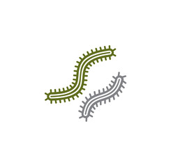 Microbe related icon on background for graphic and web design. Creative illustration concept symbol for web or mobile app