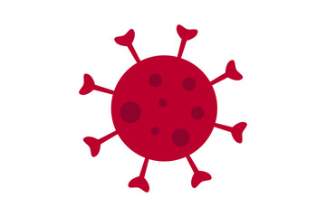 Japan flag with Covid-19 coronavirus icon