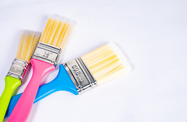 Paint brush, technician tool, technology, convert Nano on white