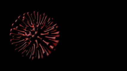 Fototapeta premium 3D render medical illustration. China pathogen coronavirus 2019-ncov, covid19