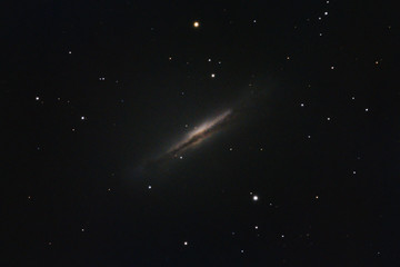 The Hamburger Galaxy NGC 3628 in the constellation Leo photographed from Mannheim in Germany.