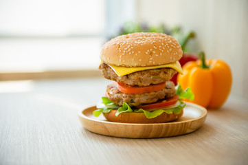 fast food hamburgers